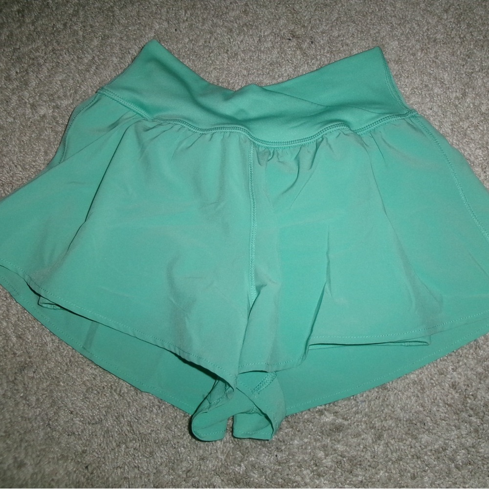 Yogalicious Mint Green Athletic Shorts